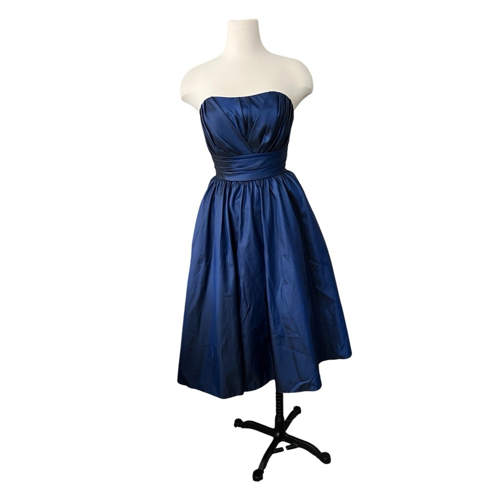 Mori Lee By Madeline Gardner Navy Blue Party Dress Gown Small HOCO Whimsigoth